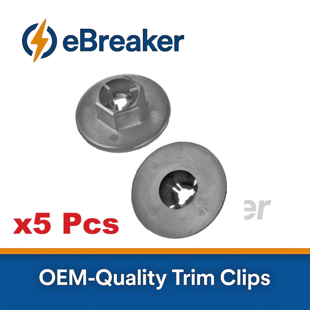 BMW Large Clip Nut Washer Under Tray Splash Guard Trim Panel Fastener - Set 5pcs0