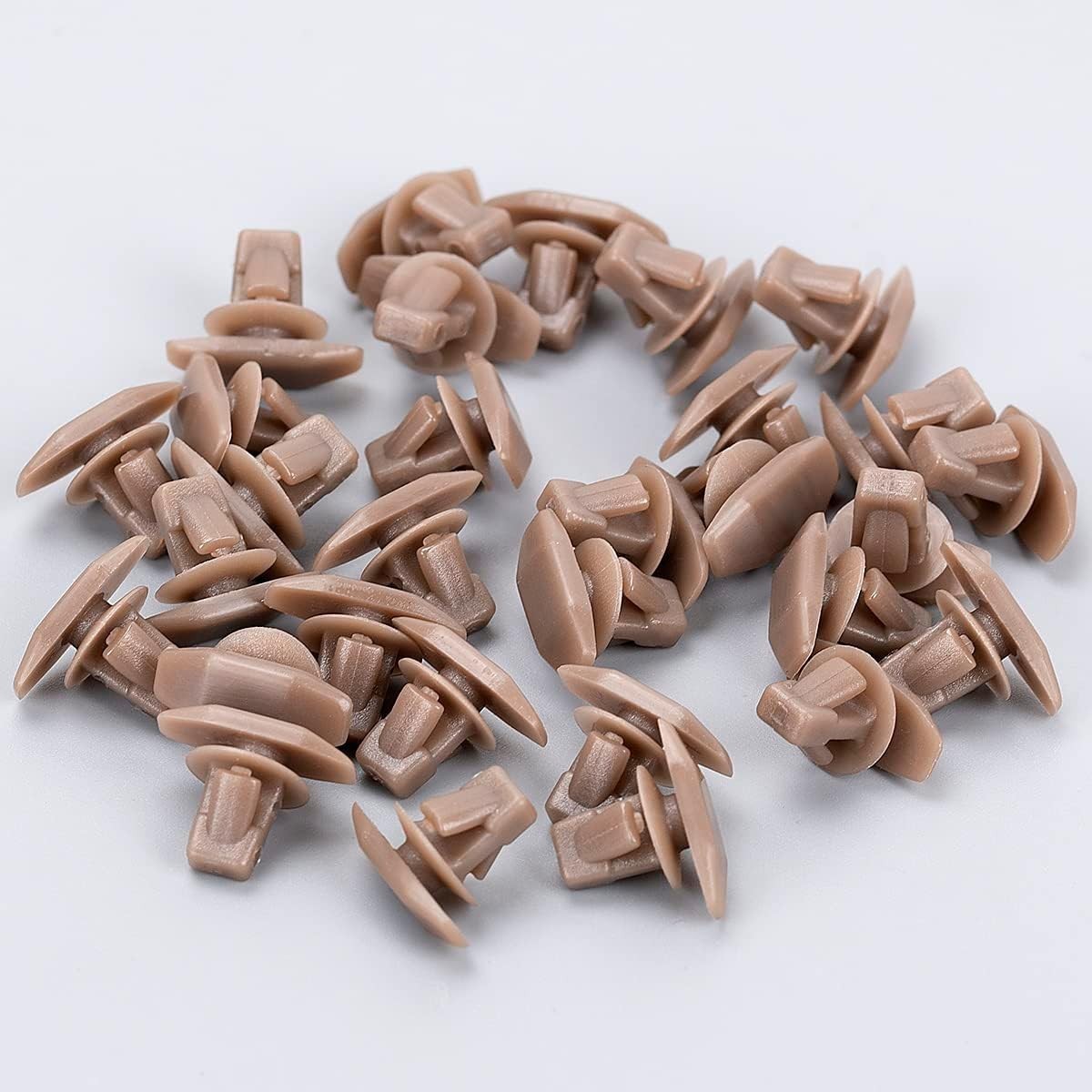 Mitsubishi Weatherstrip Rubber Seal Retaining Trim Clip Brown MU481027 Pack 20pc19