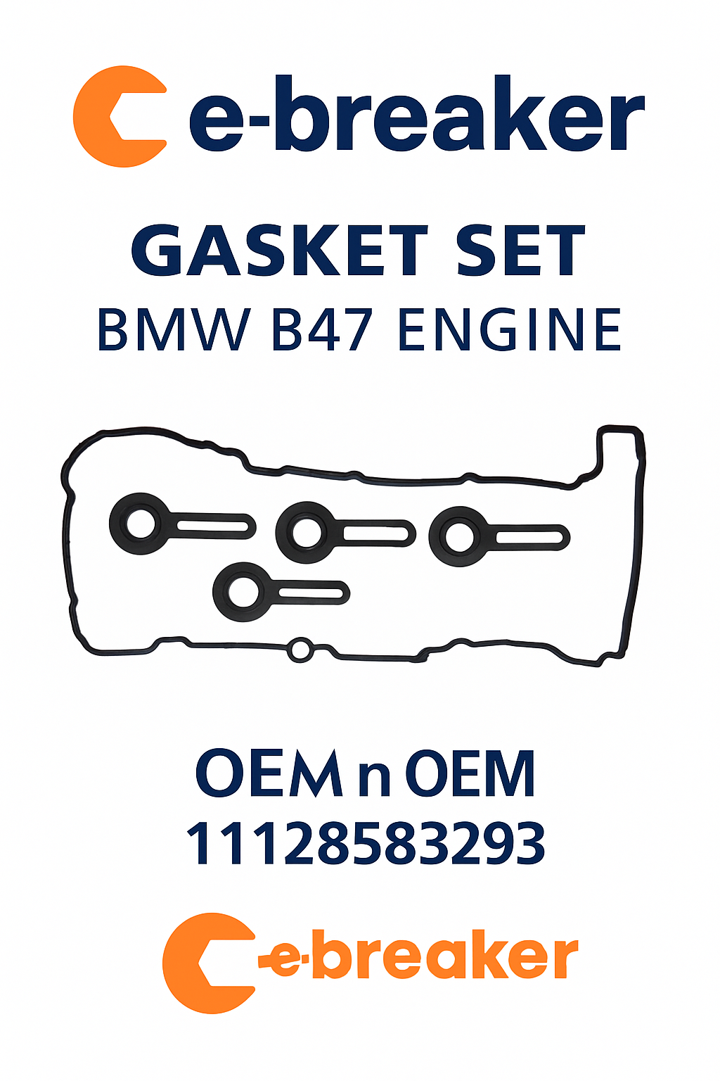 MINI Cylinder Head Camshaft Cover Gasket Set OEM Fitment for F54 F55 F56 F57 F6012
