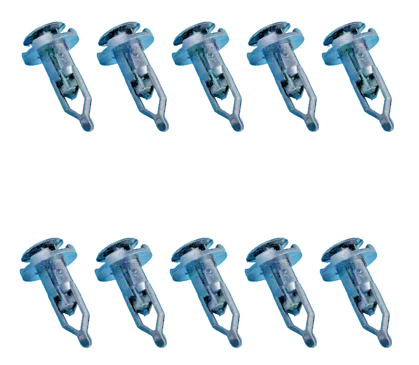 9mm Plastic Bumper & Trim Panel Rivet Clips For Toyota Peugeot Citroen 5 pcs17