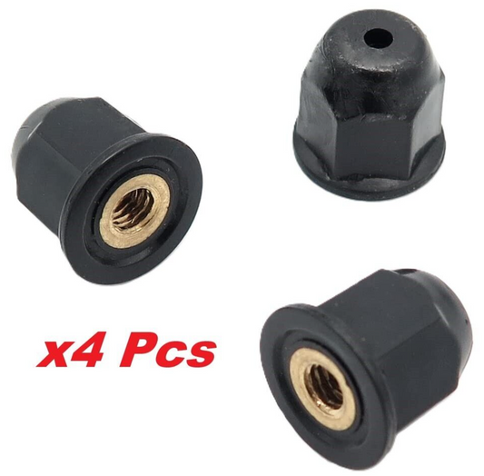MINI Wheel Arch Side Trim Nut, R50 R52 R53 Plastic Coated Brass M4 Nut x4 Pcs0