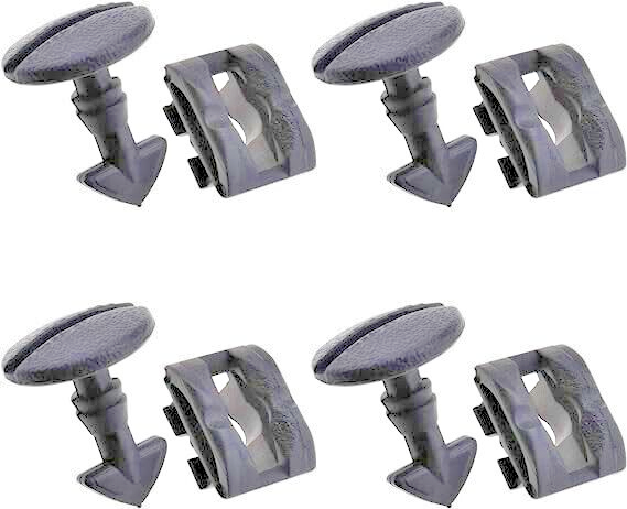 Land Range Rover Bumper Tow Cover Twist Bolt & Receiver x4 Sets DYR & DYF 50001022