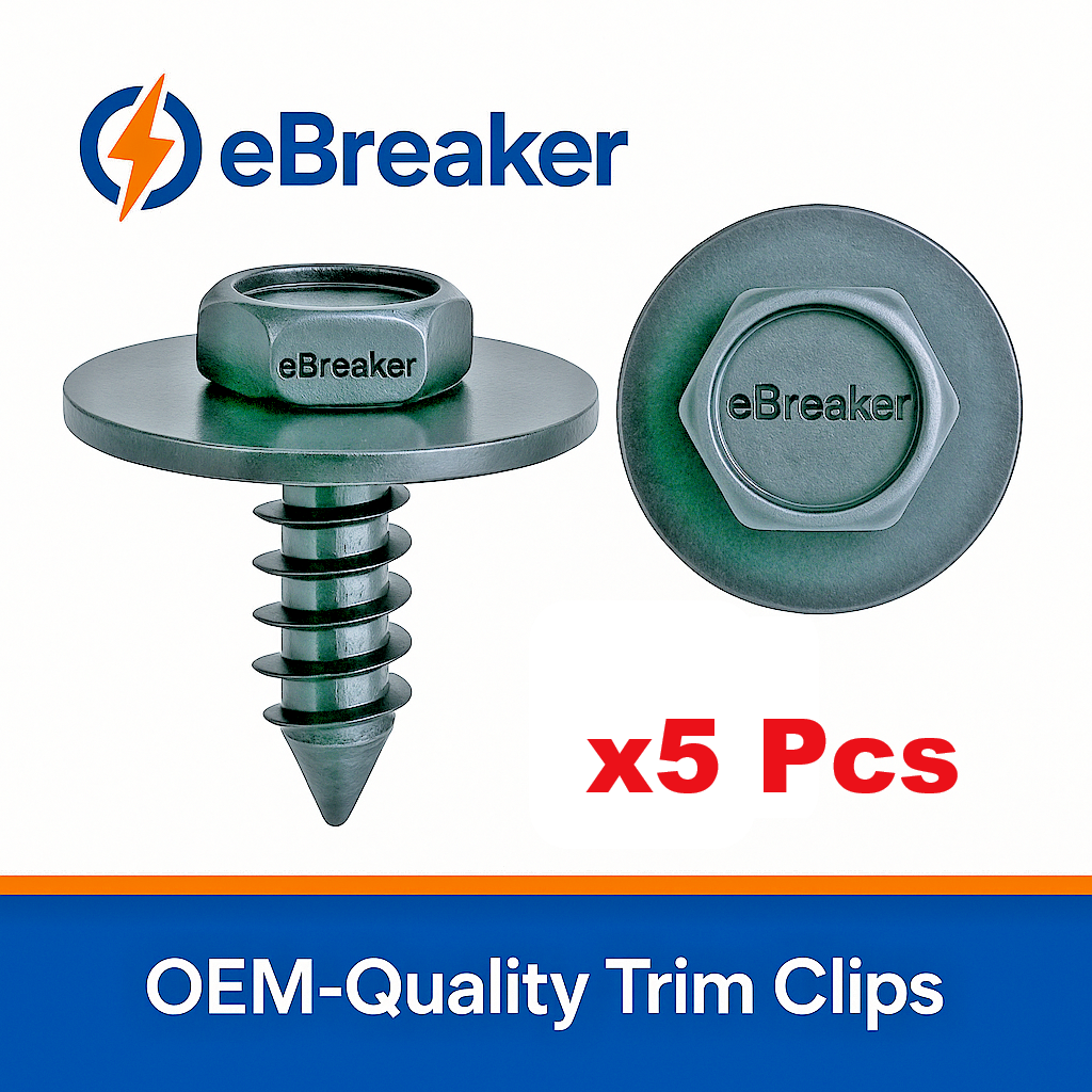 BMW Hex Screw Bolt Captive Washer Fixing of Bodywork and Trim Panels, Pack 5 Pcs0