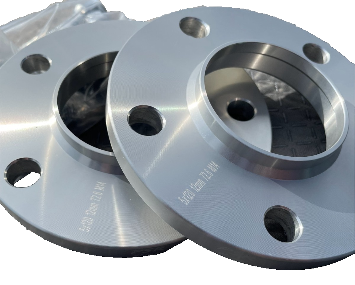 BMW 12mm Wheel Spacers 5x120 Hubcentric Bolt on Kit   Precision Fit in Silver.7