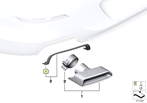 BMW 1 & 3 5 Rivet Clips for Series Trim Wheel Arch Liner Panel Splashgaurd x15.3