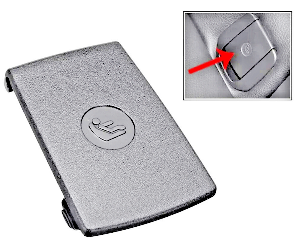 BMW Rear Childs Seat Fitting ISOFIX Trim Cover Flap in Black OE 17949110 73196861