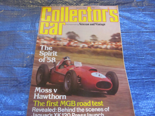 1981 JANUARY COLLECTORS CAR MAGAZINE / RALLY RILEY MGB TEST XK120 LAUNCH  #bk10