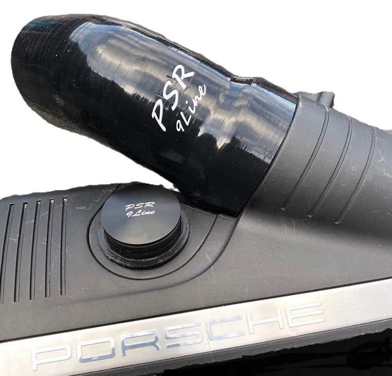 Porsche 997 Air Box Resonator Bypass Modification Plug & Black Induction Pipe0
