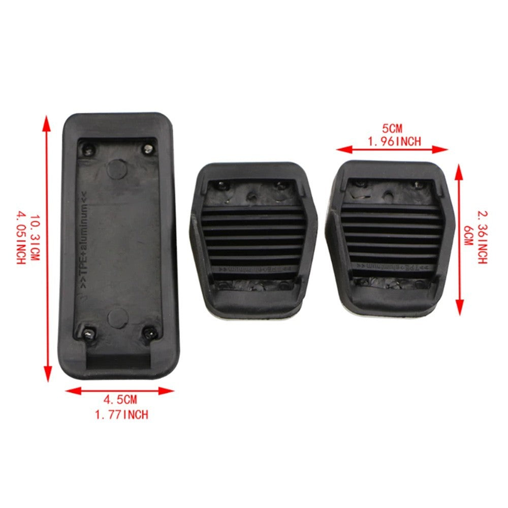 FORD Kuga ST Alloy Brake Clutch Accelerator Pedal covers # MK2 & MK3 Black Logo1