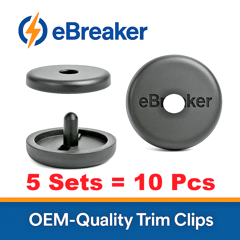 Seat Belt Buckle Stopper Black Adjuster Button Universal Fitment 5 sets = 10Pcs.0