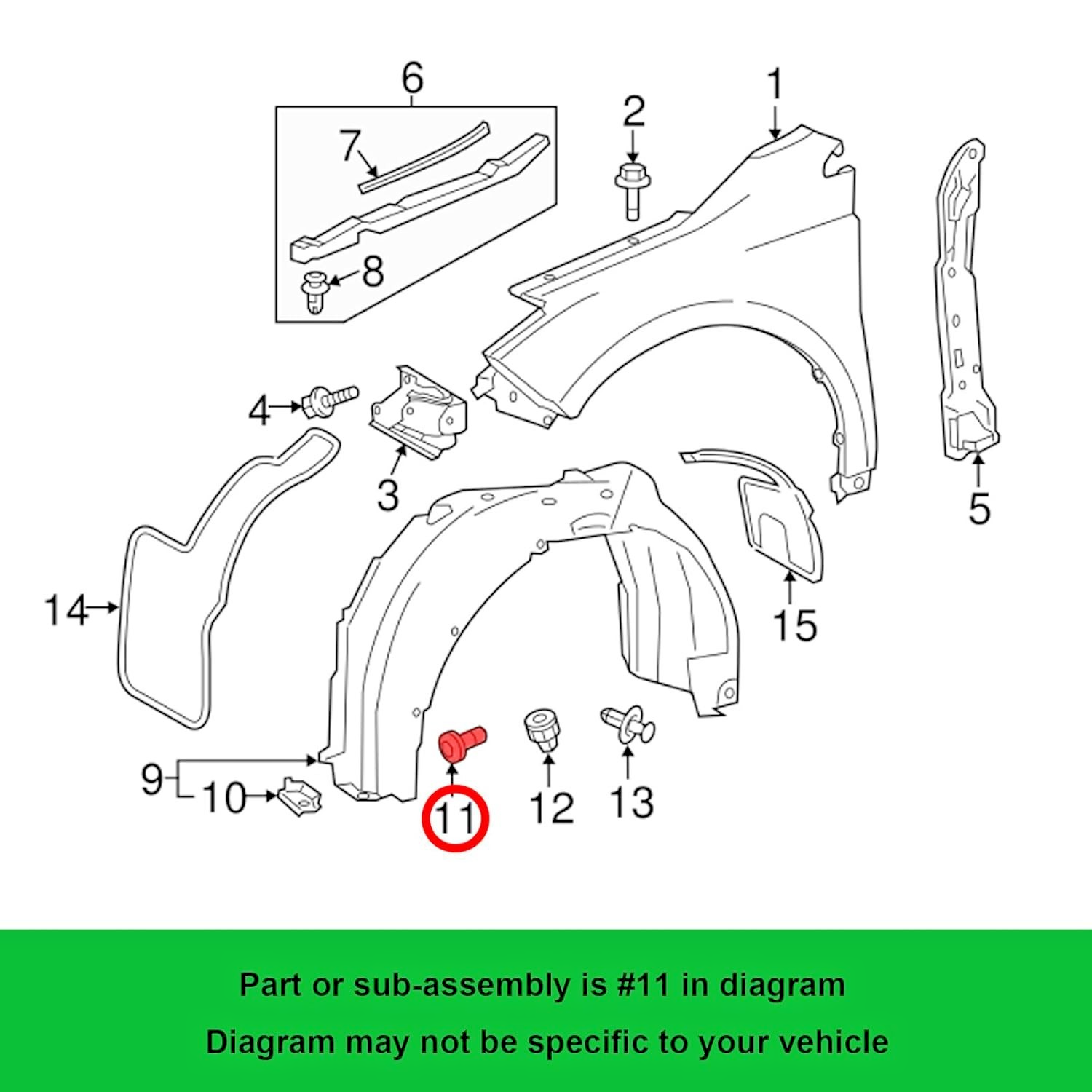 LEXUS Trim Panel Fastener Screw Bolt CT ES GS NX RX IS SC 90159-60488 Pack - x205
