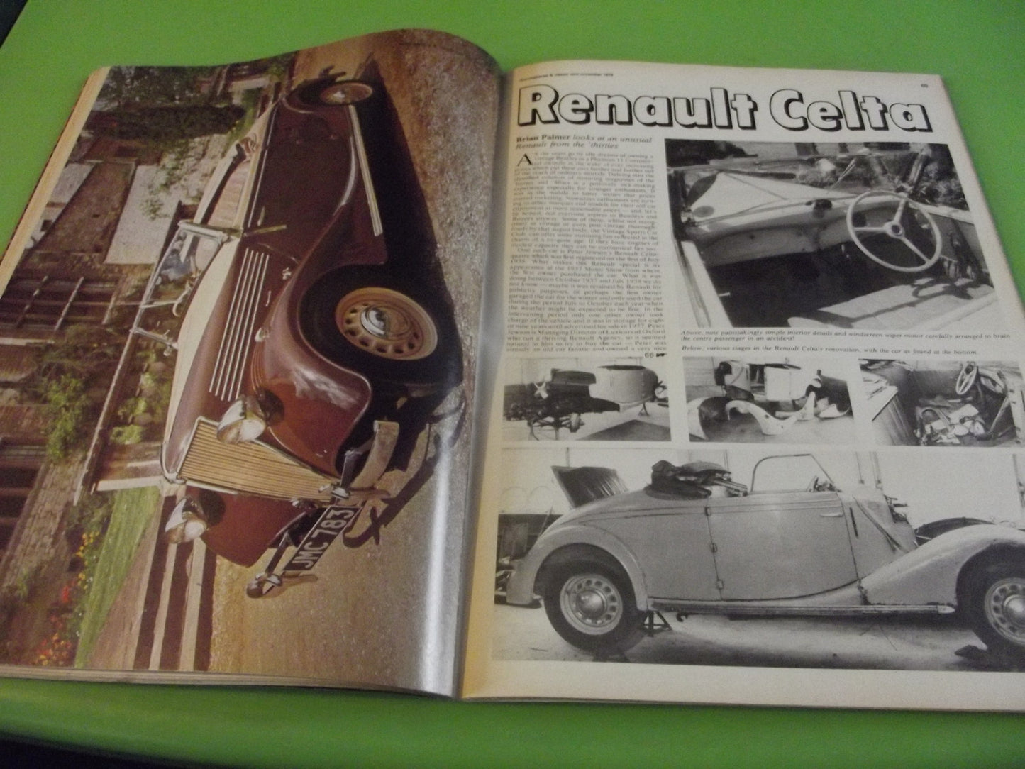 THOROUGHBRED AND CLASSIC CARS MAGAZINE NOVEMBER 1979 #C44