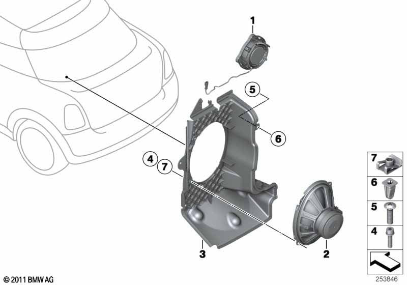 MINI Screw Grommet Trim Panel Mounting Clip Fastener Fits 2000-2025 Cars - # x5.15