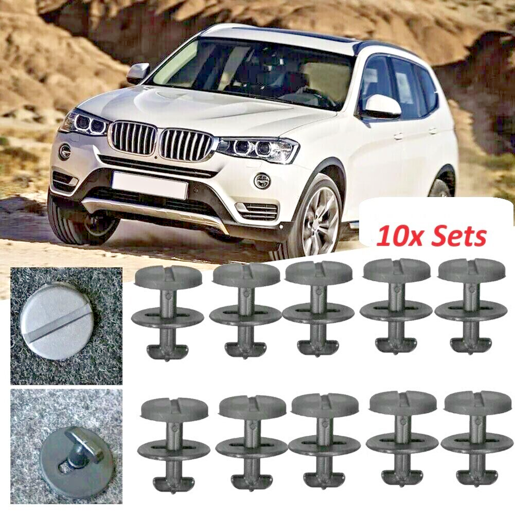 BMW Floor Mat Carpet Twist Clips x10 Compatible with 3, 5, 7, 8, X3, X5 Series22