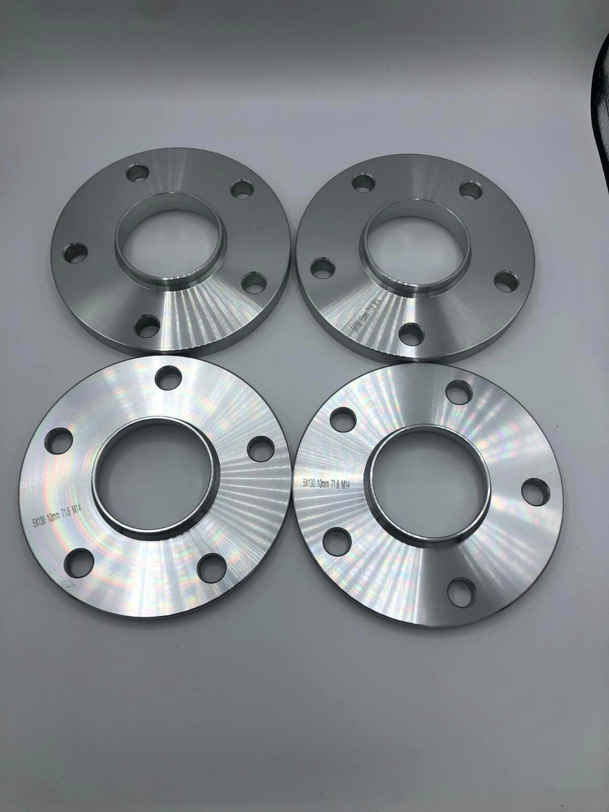 Porsche Wheel Spacers 12mm + Extended AF Bolts Set Of 4 in Silver 5x130 PSR9Line17