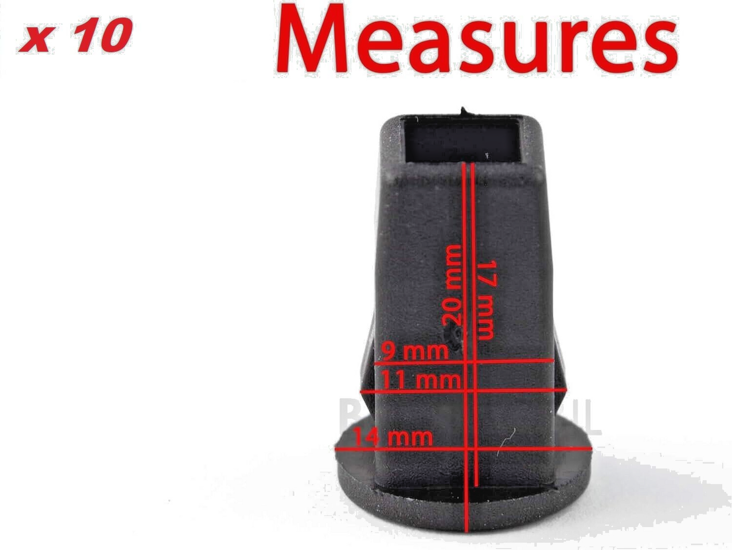 Ford Body Light Trim Expanding Grommet Clip 6659902 for Fiesta Focus Transit x104