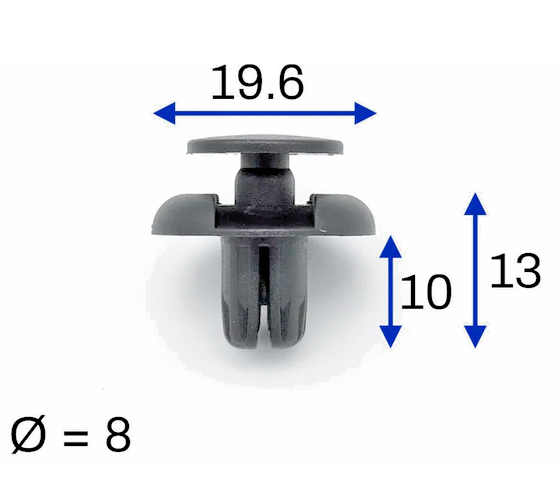 Front Bumper Trim Fastener Clips fit Mitsubishi Outlander L200 Lancer Shogun 101