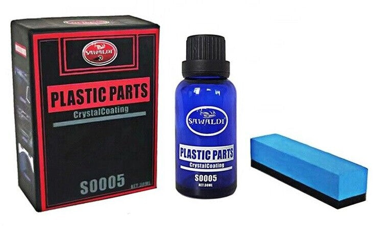 Black Plastic Vehicle Trim Restorer Add Protection & shine using Crystal Coating2