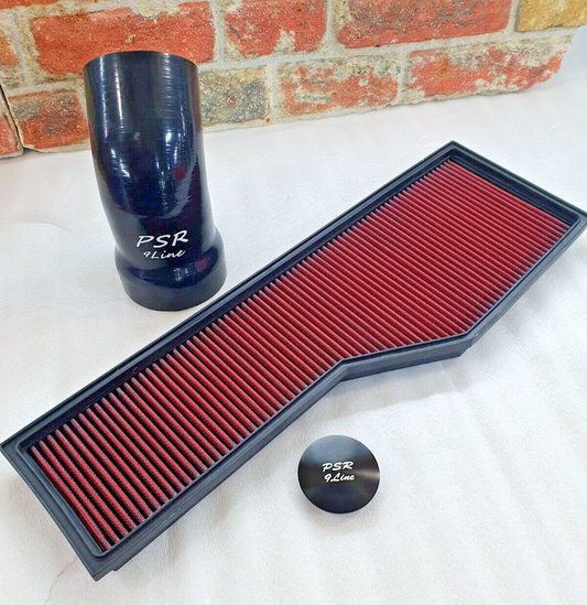 Porsche 996 Performance Induction Upgrade Air Filter & Resonator Box Kit Black0