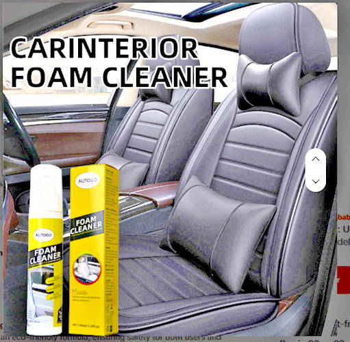 Foam Cleaner Deep Clean Car Interior Trim Eco Spray Lemon 100ml AUTOGO PRO Range3