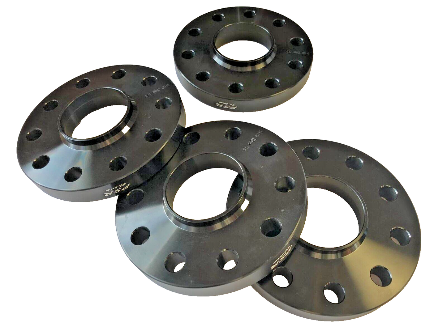 Porsche Wheel Spacers 20mm + Extended AF Bolts Set Of 4 in Black 5x130 PSR9Line10