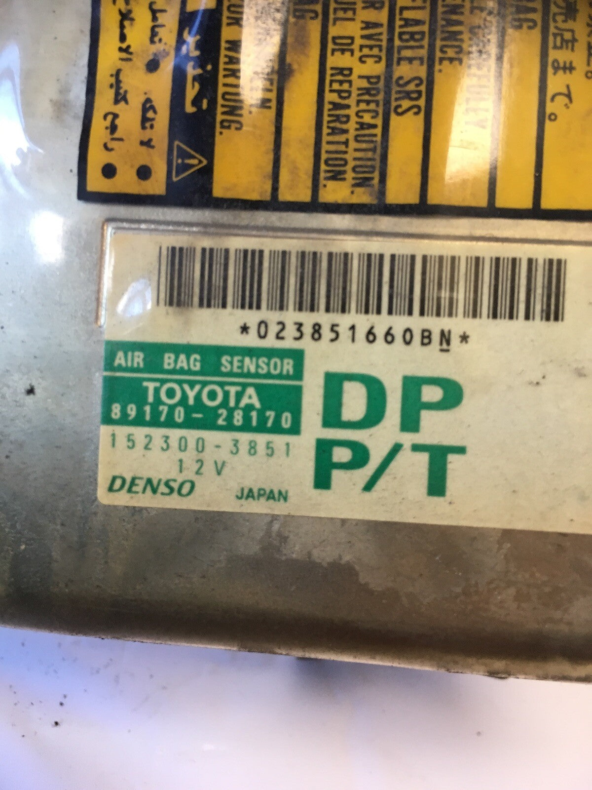 Airbag ECU Control Module Sensor From Toyota Previa 2002 - 05 Gen 21