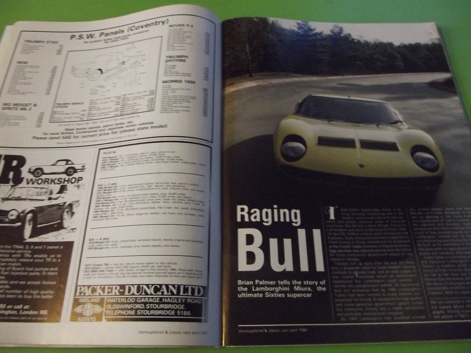 THOROUGHBRED AND CLASSIC CARS MAGAZINE APRIL 1984 #C44