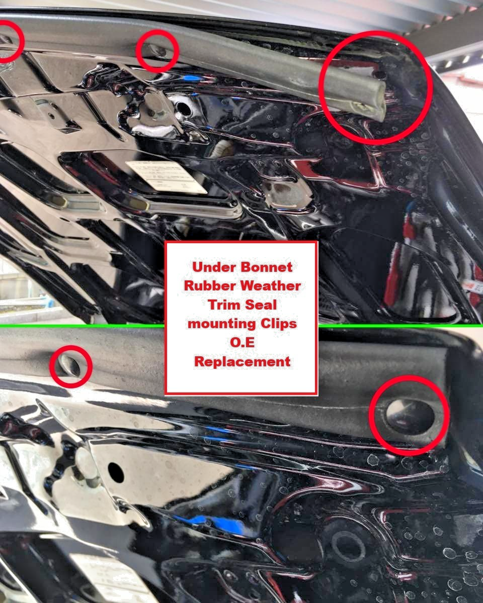 HONDA Weather Trim Seal Mounting Clip Inserts 1993 to 2017 # 91518-SM4-003 x15pc5