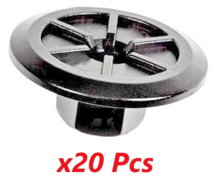 10mm Hex Head Plastic Flanged Nut x20 pcs Arch Liner, Splash Guard, Underbody0