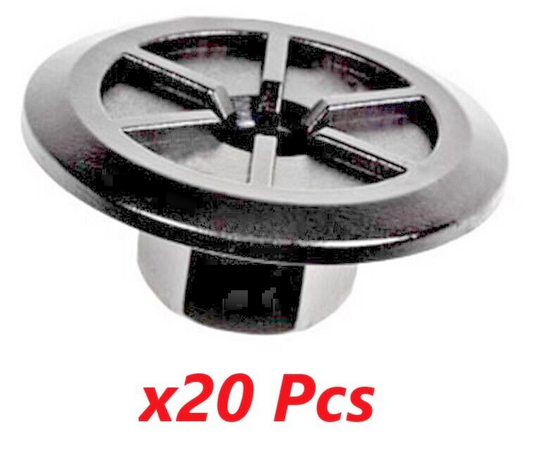 10mm Hex Head Plastic Flanged Nut x20 pcs Arch Liner, Splash Guard, Underbody0