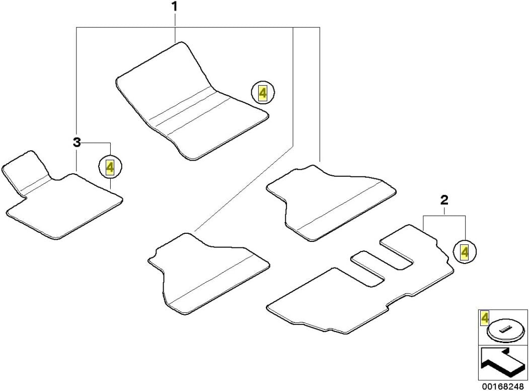 BMW Floor Mat Anchor Lock Screw Fastener Carpet Clip Fixing 51479171368 x49