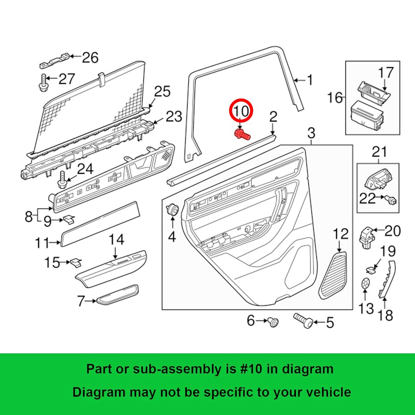PORSCHE Small Interior Trim Panel Fixing Torx Head Screw x10 - Fits 2018 to 20219
