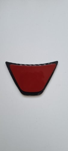 Ford Fiesta ST MK7 MK7.5 Carbon Fibre Effect Steering Wheel Badge Trim Red ST4