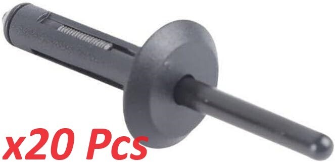 BMW X3 X5 X6 F25 E71 Wheel Arch Flare Trim Clips 07142151750 Blind Rivet 6mm x200