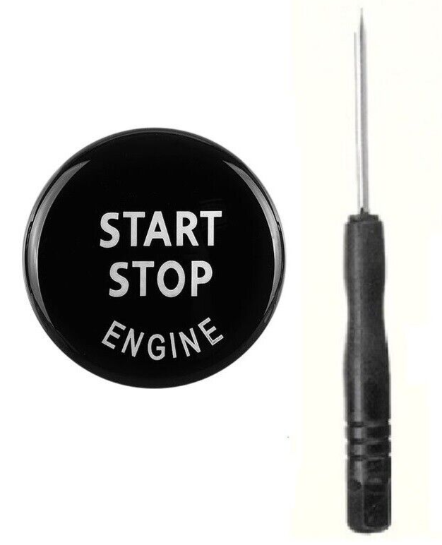 BMW BLACK Start Stop Engine Switch Button Cover for 1,3,4,5,6,7,8 Series0