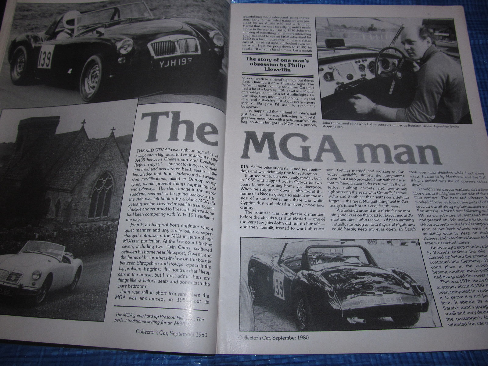 1980 SEPTEMBER COLLECTORS CAR MAGAZINE / MGA AUSTIN 7 TR4 MORRIS MINOR #bk15