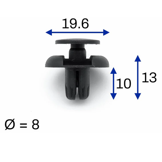 Bumper Arch & Trim Fastener Clips Fits- Ford Mondeo Fiesta Focus Transit C-Max 59