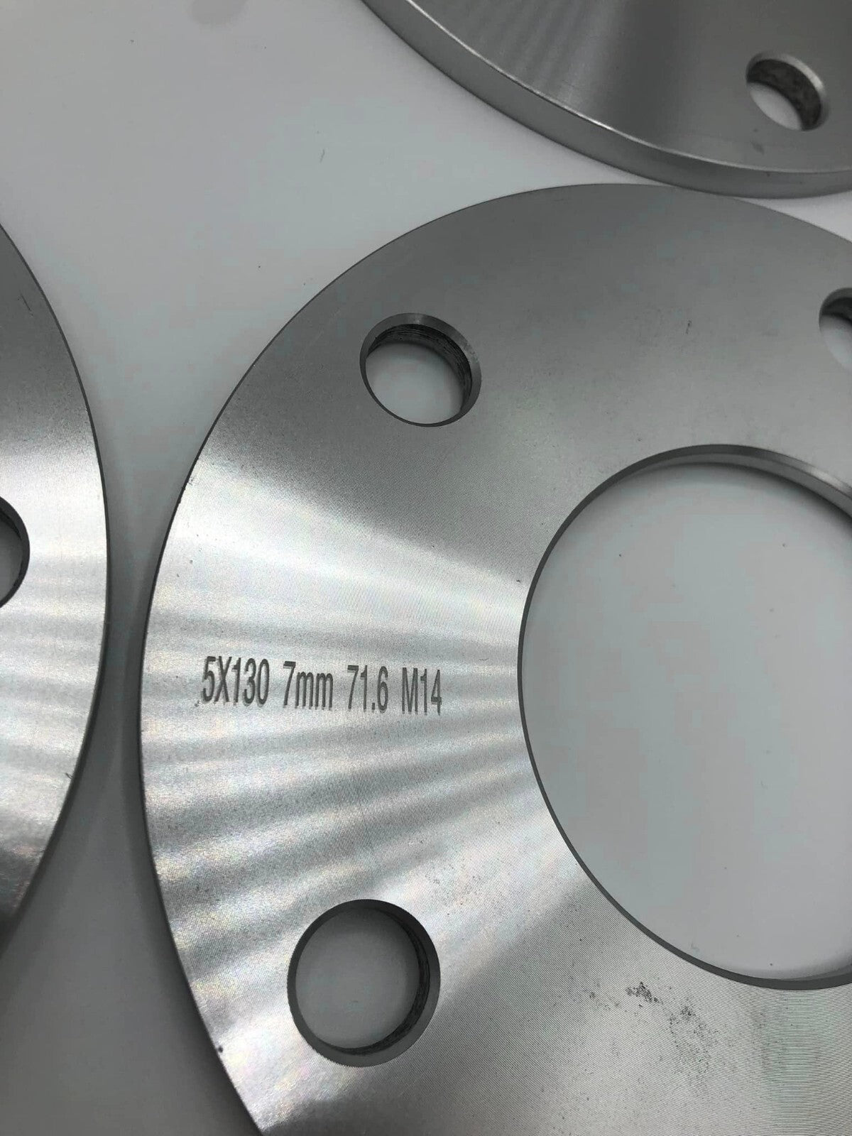 Porsche Wheel Spacers 7mm Set Of 4 in Silver 5x130 PSR9Line3