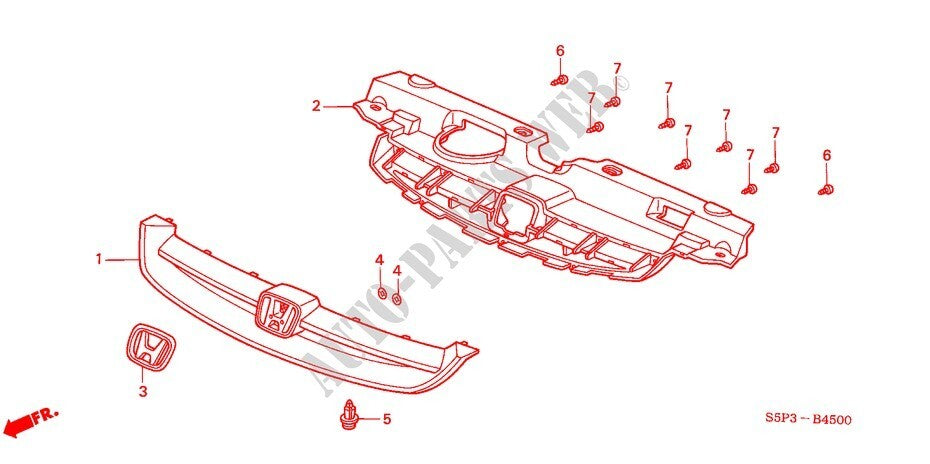 Honda Trim Clips Bumper Grill Under Cover - Civic 91503-S0K-A01 Quantity 10 pcs7