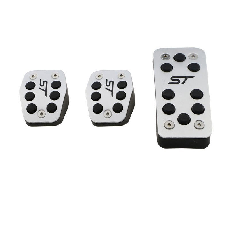 FORD Focus ST Alloy Brake Clutch Accelerator Pedal covers # MK2 & MK3 Black Logo10