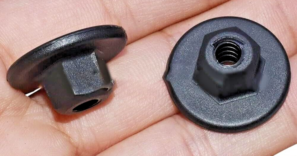 x15 BMW 10mm Hex Head Plastic Self-Threading Nut 7169847 0714716984715