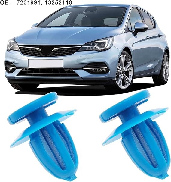VAUXHALL Door Card Panel Interior Trim Clips Blue x5 Pcs #132521189