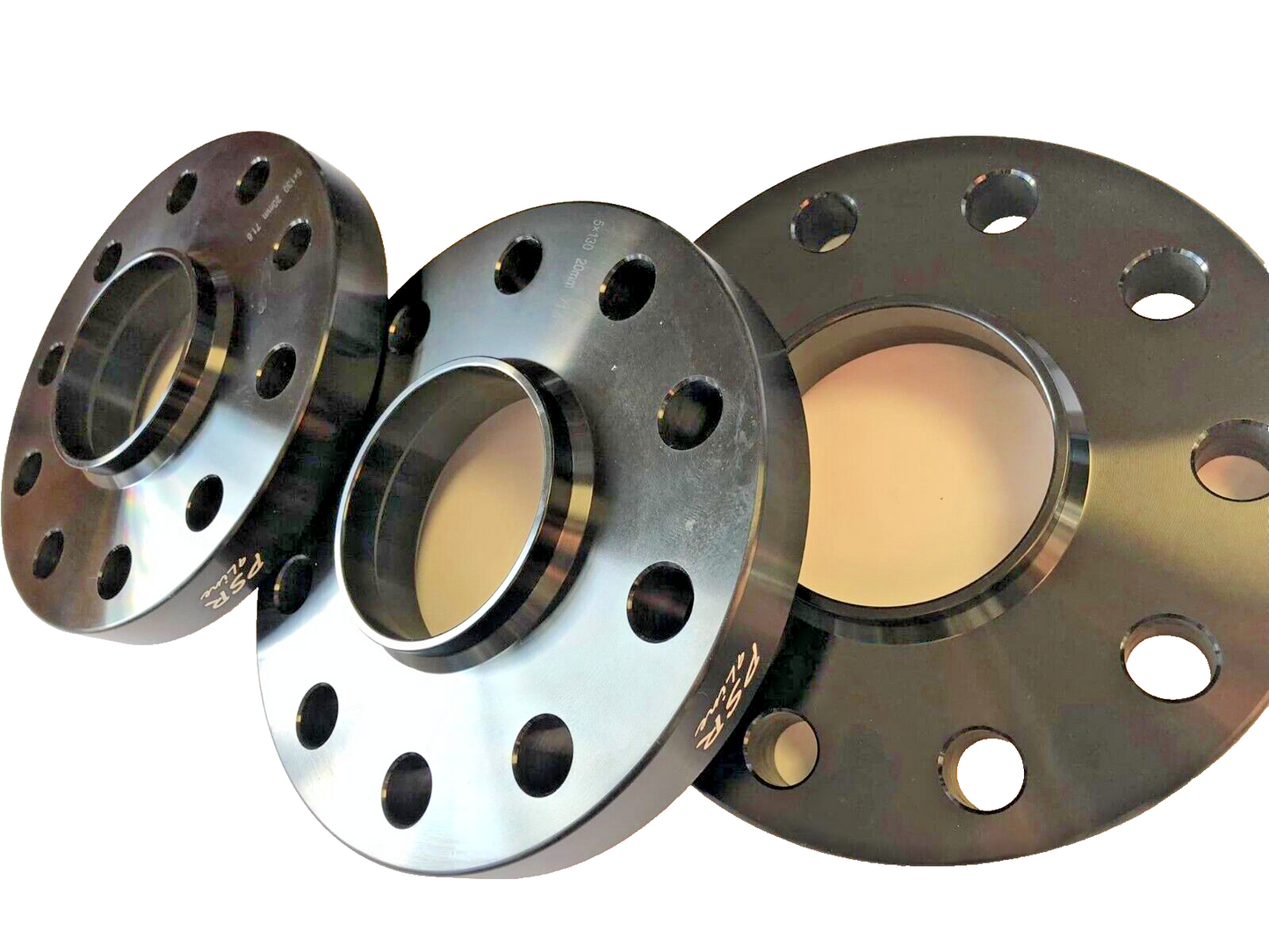 Porsche Wheel Spacers 20mm + Extended AF Bolts Set Of 4 in Black 5x130 PSR9Line17