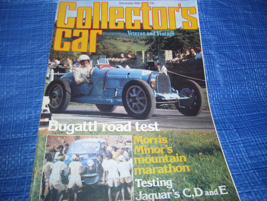 1980 DECEMBER COLLECTORS CAR MAGAZINE / BUGATTI MERCEDES PORSCHE JAGUAR C D #bk10