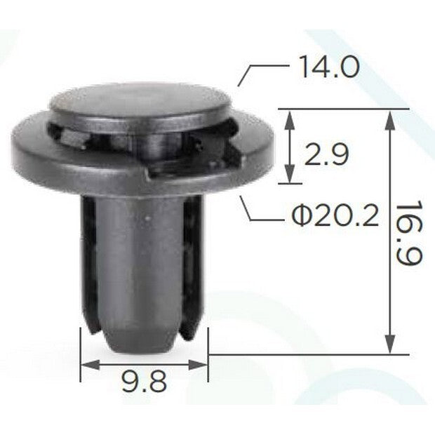 Honda Trim Clips Bumper Grill Under Cover - Accord 91503-S0K-A01 Quantity 5 pcs8