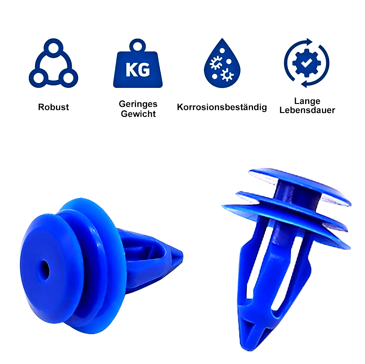 BMW Blue Trim clips x 10 Fits 1,2,3,4,5,6 Series 2004 Onwards #712931712