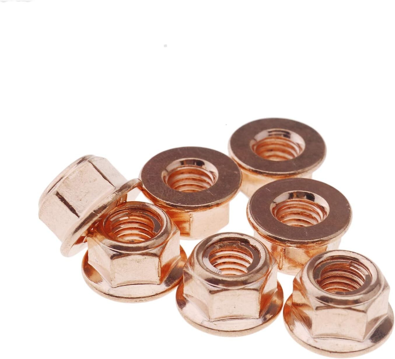 Mercedes Exhaust Manifold Copper Nut Set x6 OEM A2711420072 High-Quality14