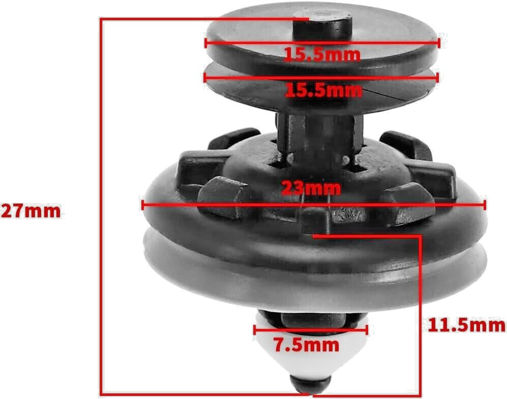 VW Door Card Panel Interior Trim Clips #6Q0868243 Qty x20 for Golf Polo Passat13