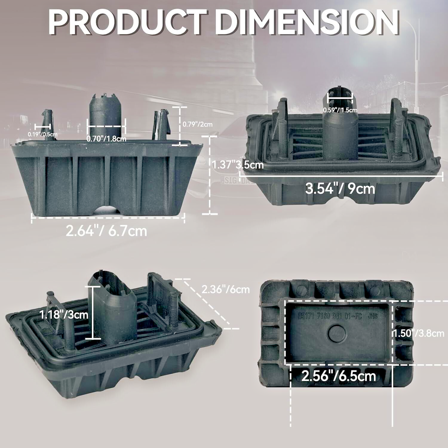2x Jacking Point Mount Cover BMW 1 3 5 X1 E87 E90 F10 F06 O.E 5171712331117