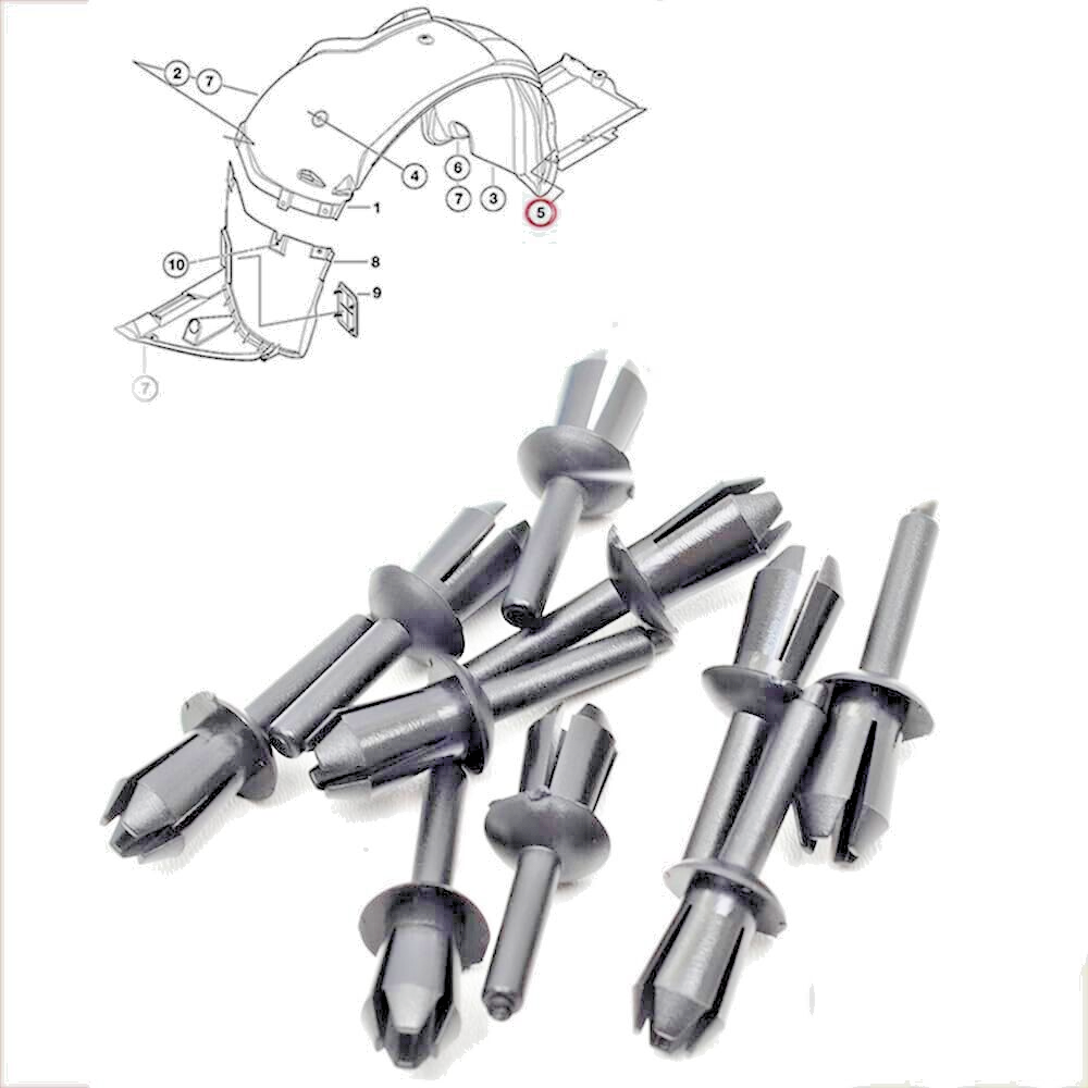 BMW 1 & 3 5 Rivet Clips for Series Trim Wheel Arch Liner Panel Splashgaurd x15.5